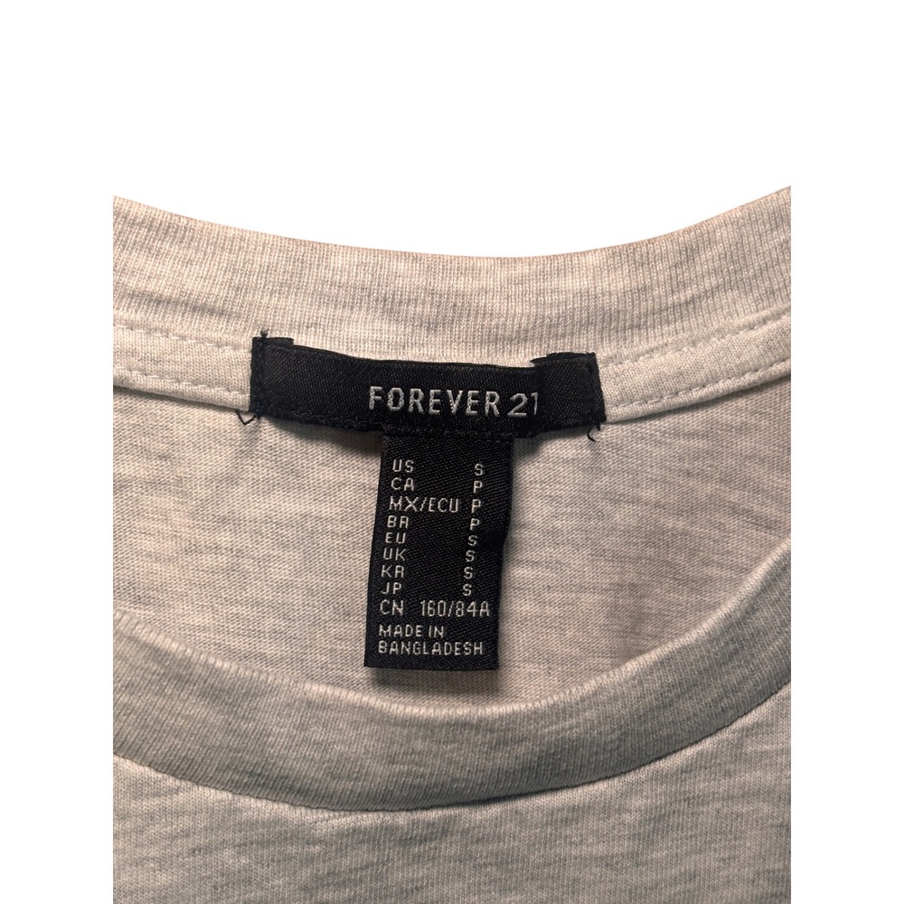 Forever 21 Womens Crop Top S Grey Suck It Up Buttercup Graphic Western Cowgirl - Picture 3 of 7